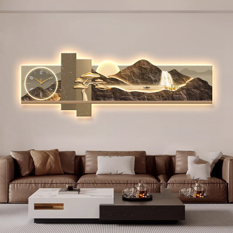 Luxury Lifestyle Design - Große Kunst-Wanduhr Luxuriöse Moderne Uhr für