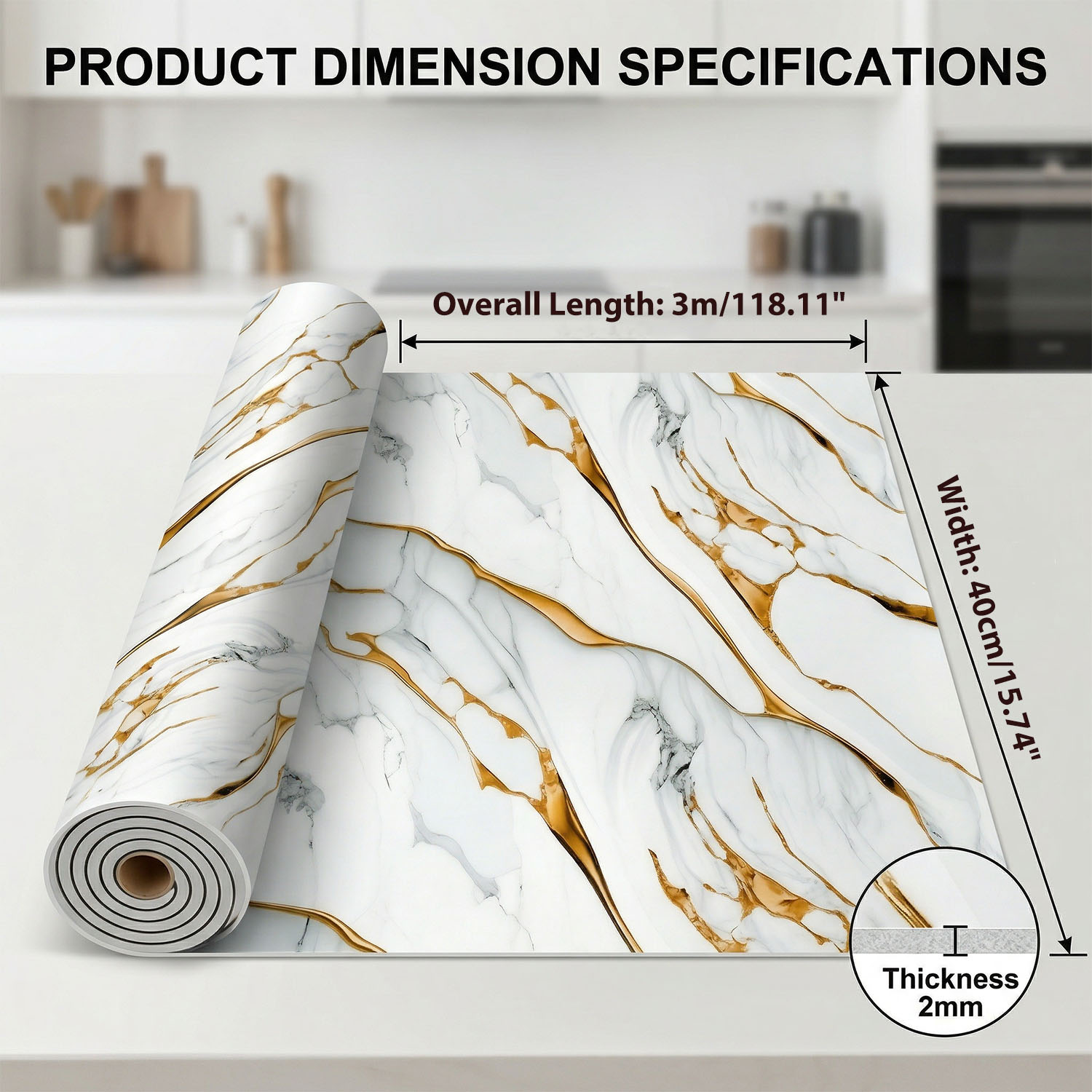 1 Rolle wasserfeste, selbstkle – Luxury Lifestyle Wallpaper Bewertung und Preis